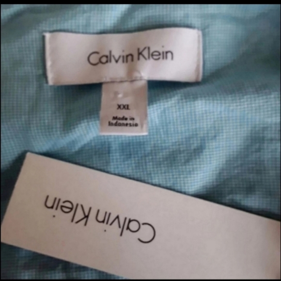 Calvin Klein NWT XXL blue Button Down Shirt - Picture 5 of 5